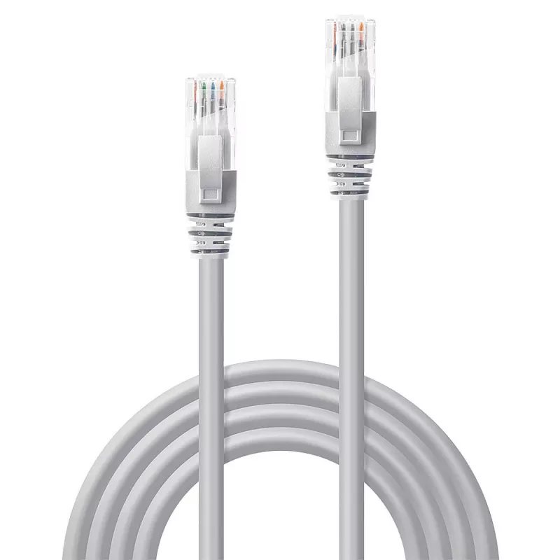 Tinklo kabelis Lindy 5m Cat.6 RJ-45 U/UTP Pilkas