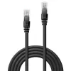 Tinklo kabelis Lindy 10m Cat.6 RJ-45 U/UTP Juodas