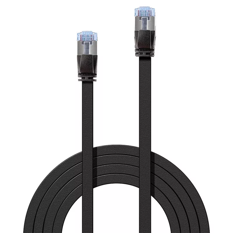 Lindy 47482 tinklo kabelis Juoda 2 m Cat6a U/FTP (STP)