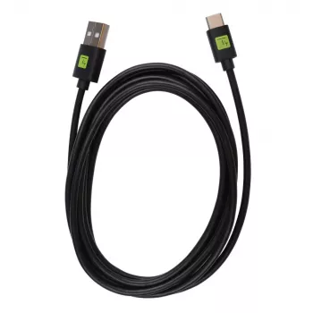 Techly ICOC MUSB31-CMAM20T USB kabelis USB 3.2 Gen 1 (3.1 Gen 1) 2 m USB A USB C juodas