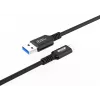 Microconnect USB3.2AC025 USB laidas USB 3.2 Gen 2 (3.1 Gen 2) 0,25 m USB C USB A Juodas