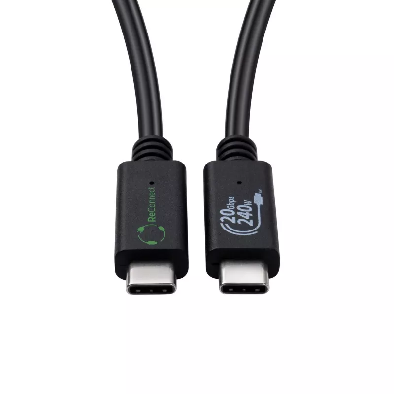 Microconnect ECO-USB3.2CC2 USB laidas USB 3.2 Gen 2x2 2 m USB C juodas