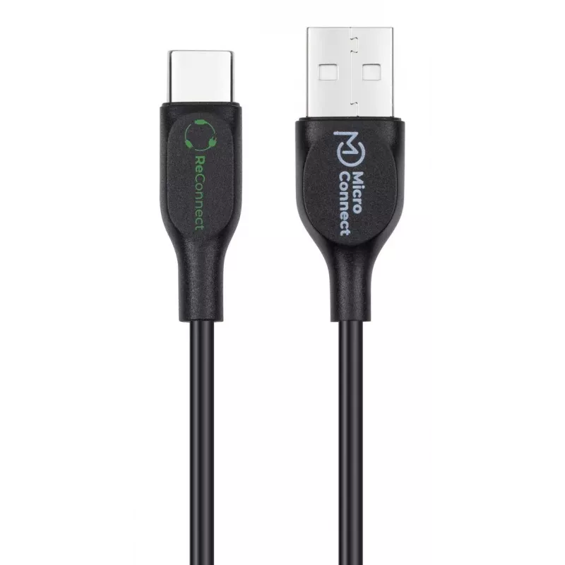 „Microconnect ECO-USB3.1CCHAR2B“ USB laidas, USB 2.0, 2 m, USB A į USB C, juodas