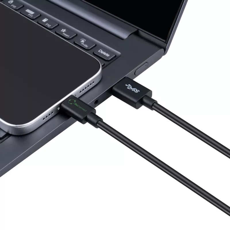 Microconnect ECO-USB3.1CA2 USB kabelis USB 3.2 Gen 1 (3.1 Gen 1) 2 m USB C juodas