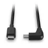 Lindy 1m USB 2.0 tiesus USB-C į stačiu kampu sulenktą USB-C kabelis