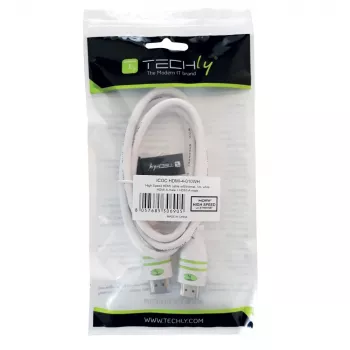 Techly 3m didelės spartos HDMI laidas su Ethernet A/A M/M baltas ICOC HDMI-4-030WH