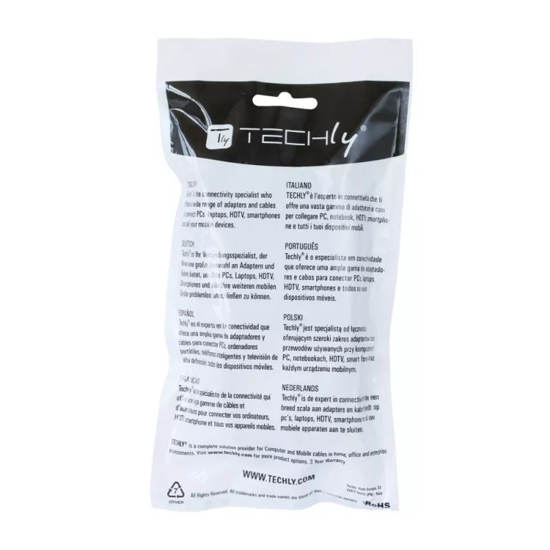 Techly 3m didelės spartos HDMI laidas su Ethernet A/A M/M baltas ICOC HDMI-4-030WH