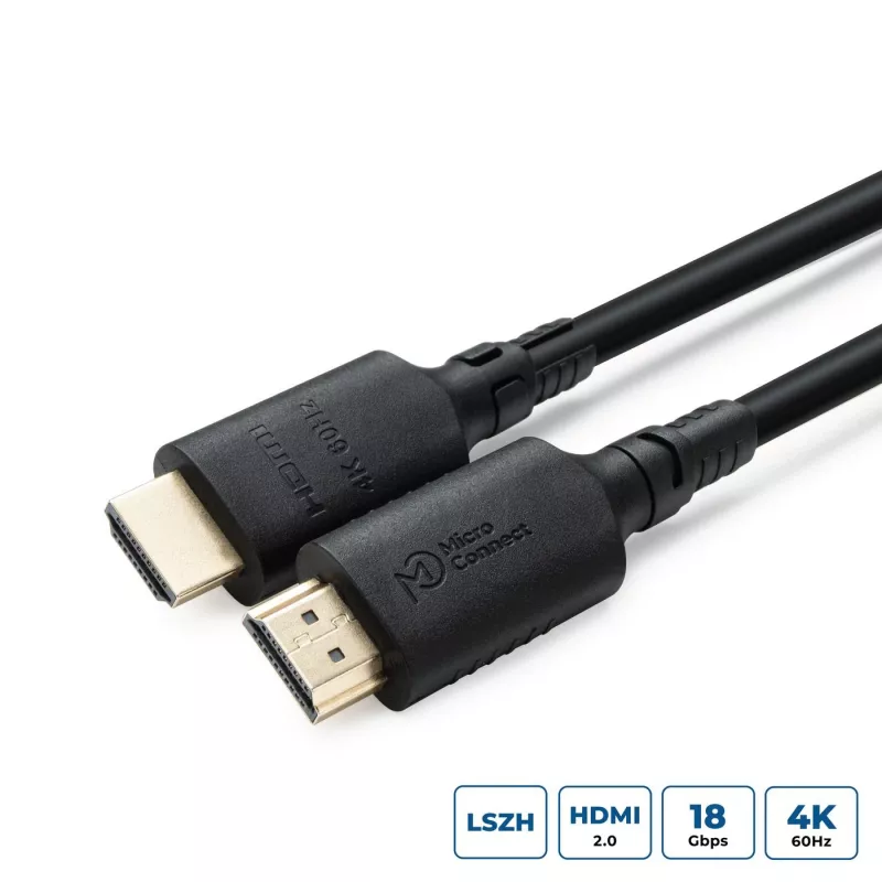 HDMI laidas MicroConnect MC-HDM19193V2.0LSZH — 4K, V2.0, LSZH