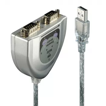 USB į 2 prievadų nuoseklųjį keitiklį Lindy 42889