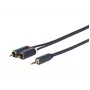 Vivolink PROMJRCA30 garso kabelis 30 m 3,5 mm 2 × RCA juodas
