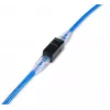 KeyStone tiesioginė jungtis EQUIP Cat.6A neekranuota, RJ-45, plokščia konstrukcija, juoda, 8 vnt.
