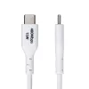 StarTech.com 3 pėdų (1 m) USB-A į USB-C įkrovimo laidas, įkrovimas ir sinchronizavimas, 3 A, USB 2.0, TPE apvalkalas – baltas USB įkrovimo laidas
