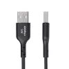 StarTech.com 3ft (1m) USB-A į USB-C įkrovimo kabelis, įkrovimas ir sinchronizavimas, 3A, USB 2.0, TPE apvalkalas - juodas USB įkrovimo laidas
