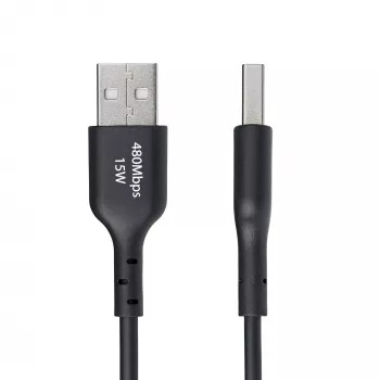 StarTech.com 3ft (1m) USB-A į USB-C įkrovimo kabelis, įkrovimas ir sinchronizavimas, 3A, USB 2.0, TPE apvalkalas - juodas USB įkrovimo laidas