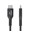StarTech.com 3ft (1m) USB-A į USB-C įkrovimo kabelis, įkrovimas ir sinchronizavimas, 3A, USB 2.0, TPE apvalkalas - juodas USB įkrovimo laidas