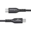 StarTech.com 3ft (1m) USB-A į USB-C įkrovimo kabelis, įkrovimas ir sinchronizavimas, 3A, USB 2.0, TPE apvalkalas - juodas USB įkrovimo laidas