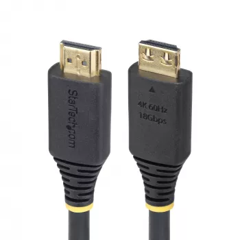 StarTech.com 0,9 m didelės spartos HDMI laidas su fiksuojančiomis jungtimis, 4K 60 Hz / 1440p 144 Hz, HDR10 / HDCP 2.2 / ARC, 18 Gbps, UHD HDMI 2.0 laidas televizoriui / monitoriui / ekranui, TPE apvalkalas