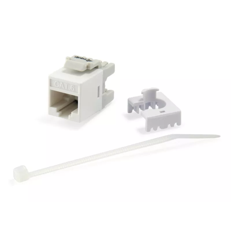 Equip Cat.6 Neekranuotas Keystone Lizdas LSA, Plonas Tipas, Baltas