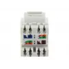 Equip Cat.6 Neekranuotas Keystone Lizdas LSA, Plonas Tipas, Baltas