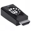 Manhattan HDMI į VGA (su garsu) keitiklis, 1080p, kištukas į lizdą, „Micro-USB“ maitinimo įvestis papildomam maitinimui, jei reikia, juodas, trejų metų garantija