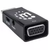 Manhattan HDMI į VGA (su garsu) keitiklis, 1080p, kištukas į lizdą, „Micro-USB“ maitinimo įvestis papildomam maitinimui, jei reikia, juodas, trejų metų garantija