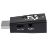 Manhattan HDMI į VGA (su garsu) keitiklis, 1080p, kištukas į lizdą, „Micro-USB“ maitinimo įvestis papildomam maitinimui, jei reikia, juodas, trejų metų garantija