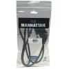 Manhattan HDMI į DVI-D 24+1 laidas, 1m, kištukas-kištukas, juodas, dviejų kanalų, suderinamas su DVD-D, garantija visam gyvenimui, atitinka HDDVIMM1M