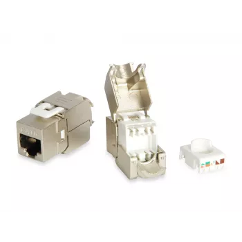 Cat.6 ekranuotas Keystone lizdas, nereikalaujantis įrankių Equip 767213