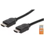 HDMI kabelis su Ethernet Manhattan HDMM1MP 1 m kištukas–kištukas juodas