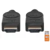 HDMI kabelis su Ethernet Manhattan HDMM1MP 1 m kištukas–kištukas juodas