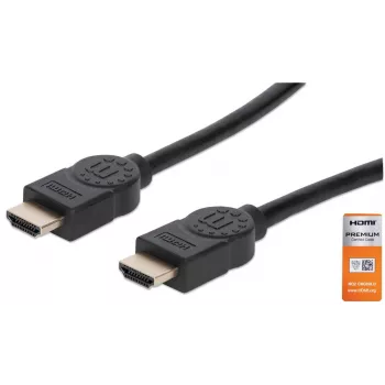 HDMI kabelis, tėvas-tėvas, Manhattan HDMM2MP, 1,8 m, juodas