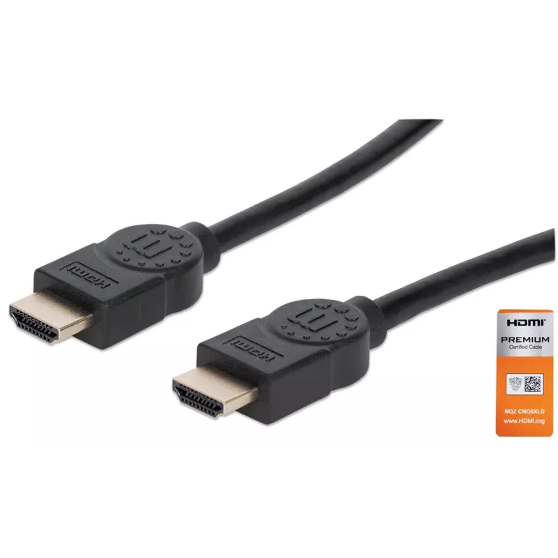 HDMI kabelis, tėvas-tėvas, Manhattan HDMM2MP, 1,8 m, juodas