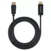 Manhattan DisplayPort 1.1 į HDMI kabelis, 1080p@60Hz, 1m, kištukas–kištukas, DP su fiksatoriumi, juodas, ne abipusės krypties, trejų metų garantija