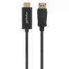 Manhattan DisplayPort 1.2 į HDMI laidą, 4K@60Hz, 1.8m, kištukas į kištuką, DP su užraktu, juodas, ne dviejų krypčių, trejų metų garantija, atitinka 6F-DP-HDMI-4K60-HDR (išskyrus 20 cm trumpesnis)