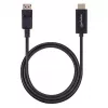 Manhattan DisplayPort 1.2 į HDMI laidą, 4K@60Hz, 1.8m, kištukas į kištuką, DP su užraktu, juodas, ne dviejų krypčių, trejų metų garantija, atitinka 6F-DP-HDMI-4K60-HDR (išskyrus 20 cm trumpesnis)