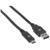 USB-C į USB-A kabelis Manhattan 354974 2 m kištukas į kištuką