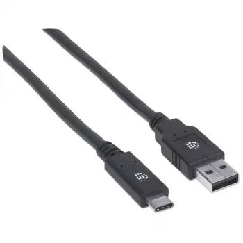 USB-C į USB-A kabelis Manhattan 354974 2 m kištukas į kištuką