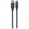 USB-C į USB-A kabelis Manhattan 354974 2 m kištukas į kištuką