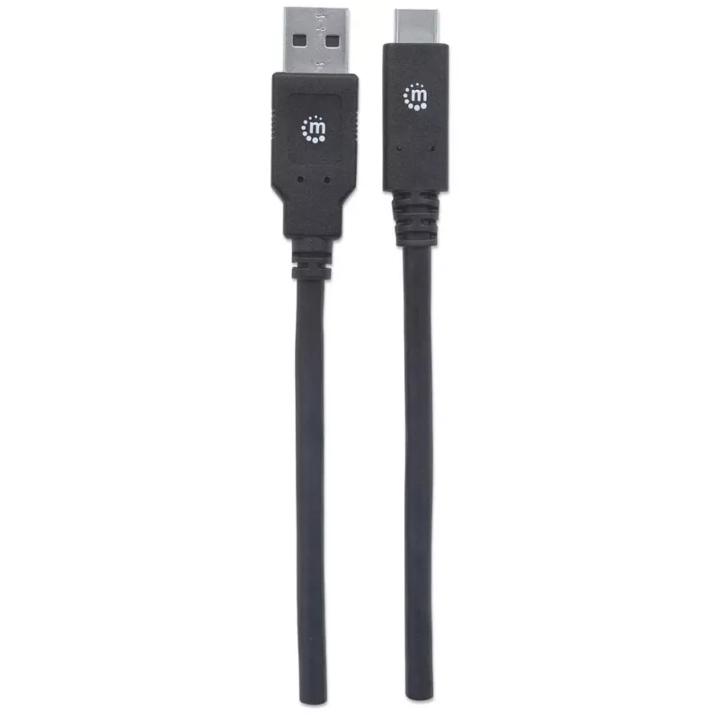 USB-C į USB-A kabelis Manhattan 354974 2 m kištukas į kištuką