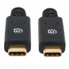 USB-C laidas Manhattan USB315CC2M 2 m kištukas-kištukas juodas