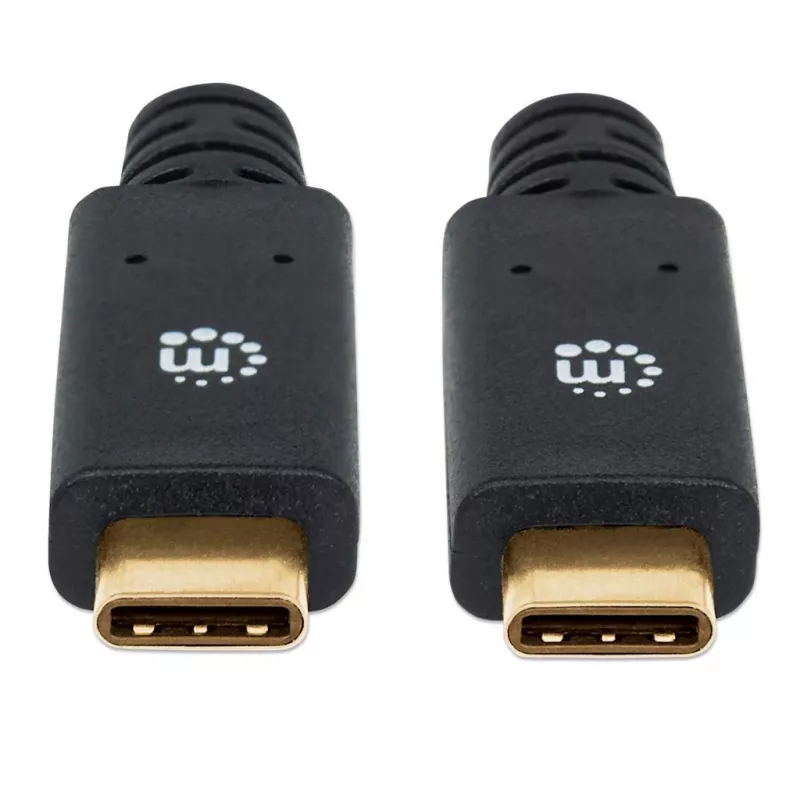 USB-C laidas Manhattan USB315CC2M 2 m kištukas-kištukas juodas