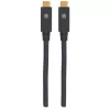 USB-C laidas Manhattan USB315CC2M 2 m kištukas-kištukas juodas
