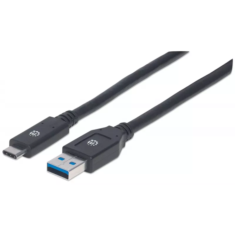 USB-C į USB-A kabelis Manhattan 354981 3 m vyriškas į vyrišką