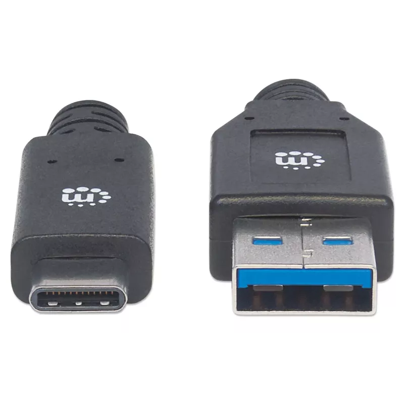 USB-C į USB-A kabelis Manhattan 354981 3 m vyriškas į vyrišką