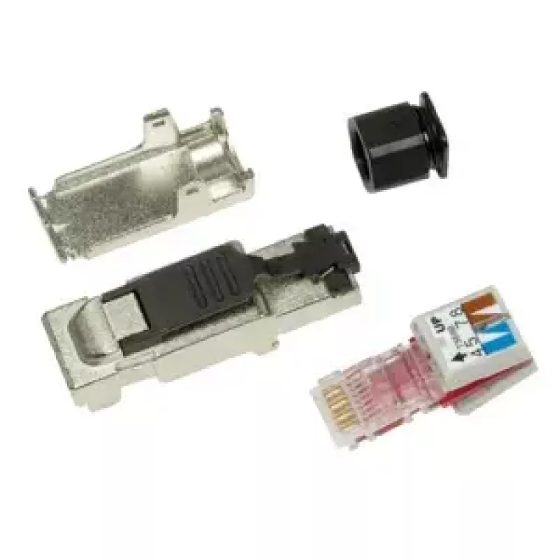 Tinklo kabelis LogiLink MP0040 RJ-45 jungtis 1 m juodas metalinis
