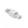 Tinklo kabelis LogiLink MP0025 RJ-45 jungtis, vyriška, balta