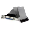 StarTech.com žemo profilio 40 cm lygiagretaus prievado antraštės kabelio adapteris su laikikliu – DB25 (mot.) į IDC26