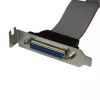StarTech.com žemo profilio 40 cm lygiagretaus prievado antraštės kabelio adapteris su laikikliu – DB25 (mot.) į IDC26