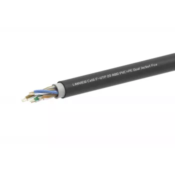 Tinklo kabelis Lanview LVN-CAT6PE-2FUTP RJ45 CAT6 305M juodas
