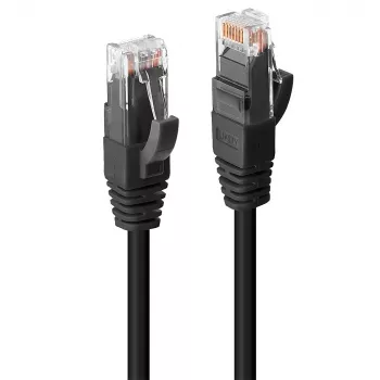 Lindy 45436 tinklo kabelis, juodas, 7,5 m, Cat6 U/UTP (UTP)